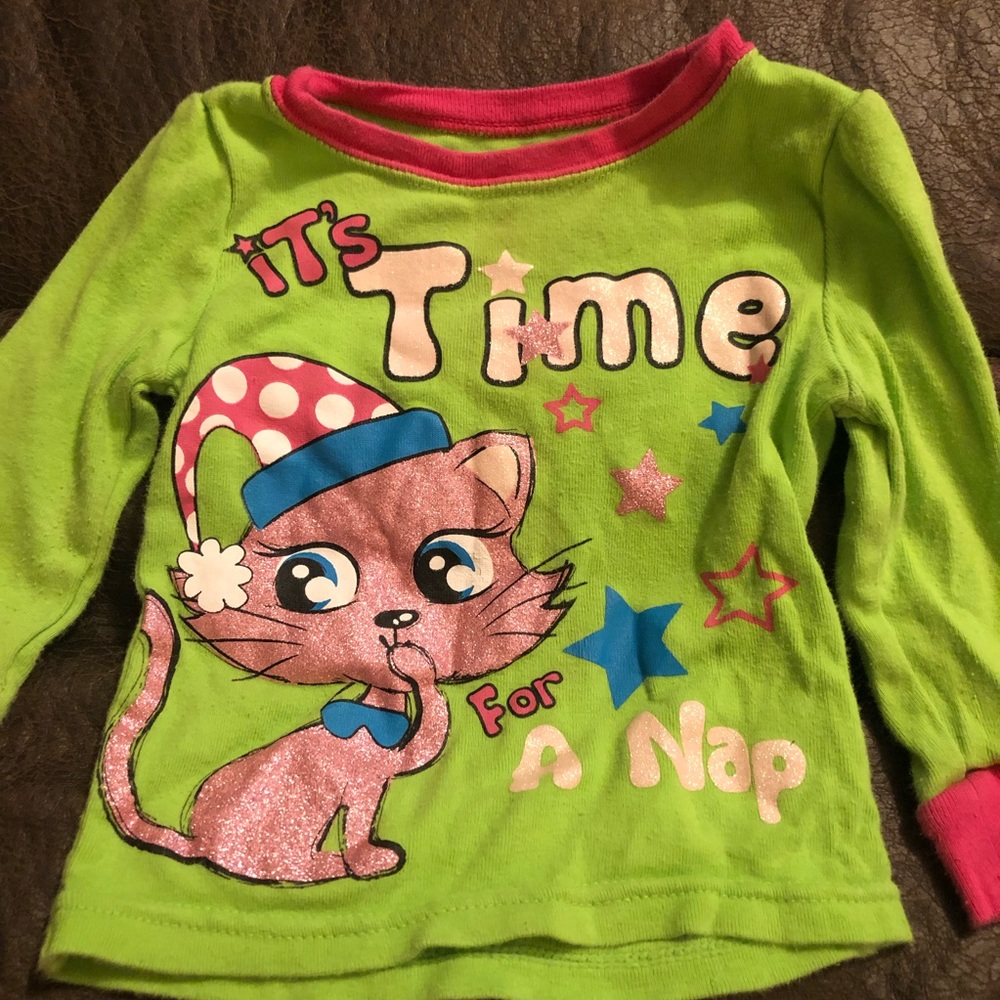 5/$25 Faded Glory long sleeve night shirt size 12 months